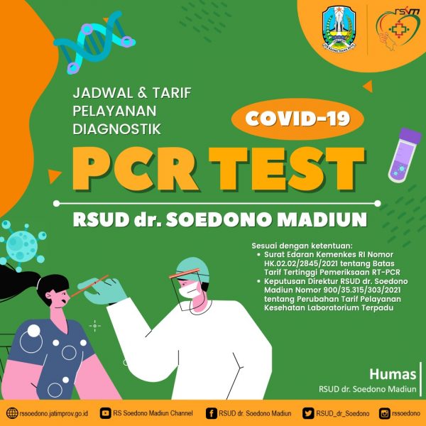 PELAYANAN PCR TES DI RSUD dr. SOEDONO MADIUN