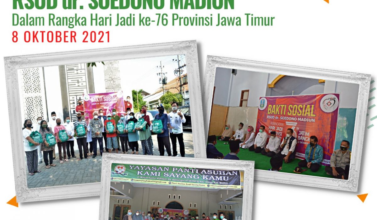 Kegiatan Bakti Sosial RSUD dr. Soedono Madiun dalam rangka peringatan Hari Jadi ke-76 Provinsi Jawa Timur