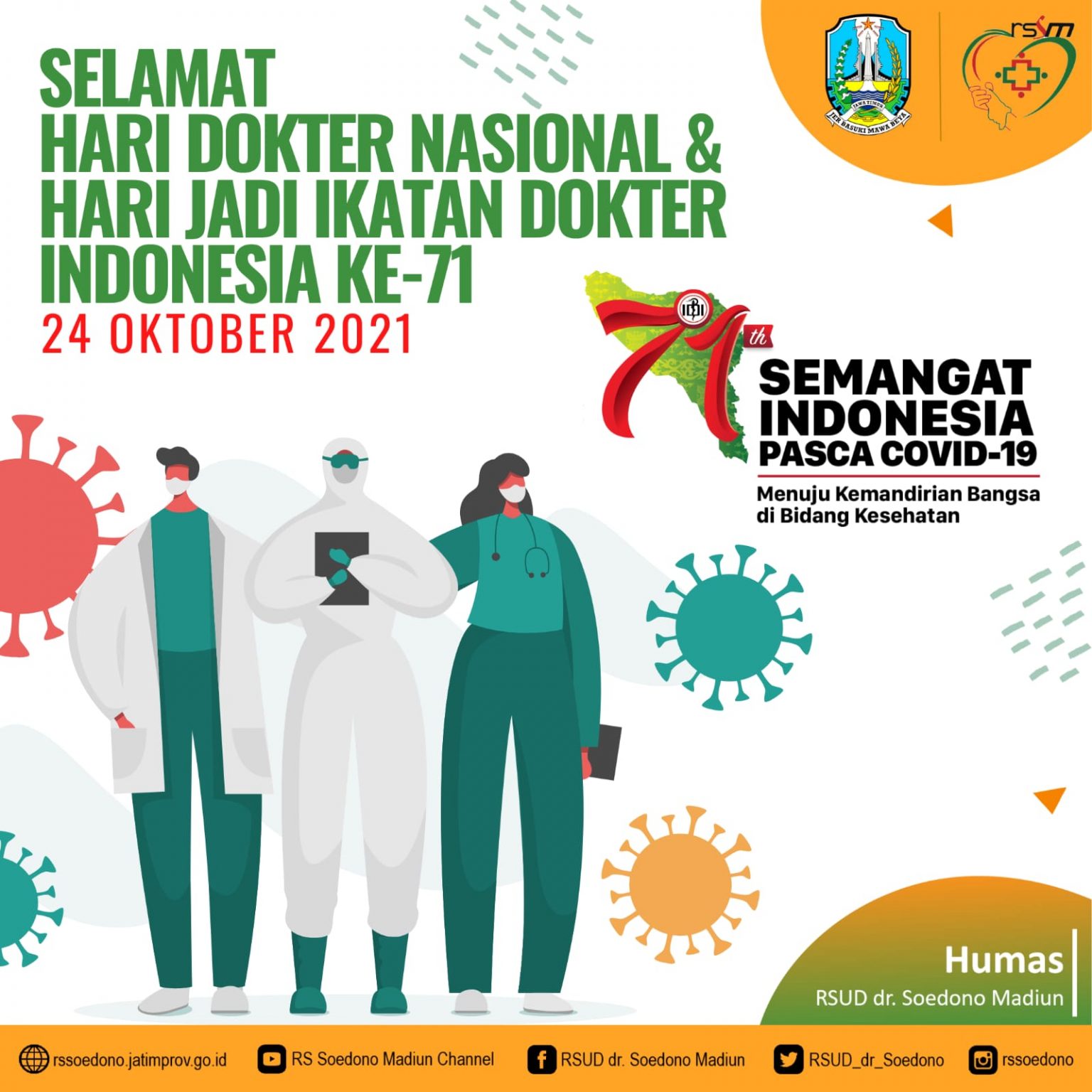 Hari Dokter Nasional Dan Hari Jadi Ikatan Dokter Indonesia Ke-71 – RSUD ...